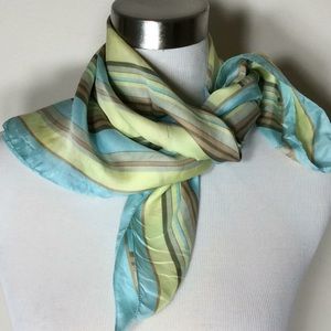 GAP 100% Silk Striped Scarf